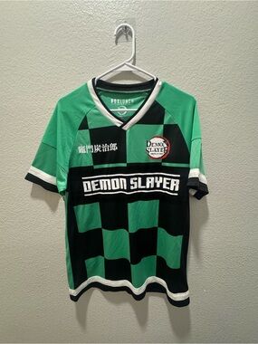 BoxLunch Demon Slayer Green & Black Short Sleeve Tee